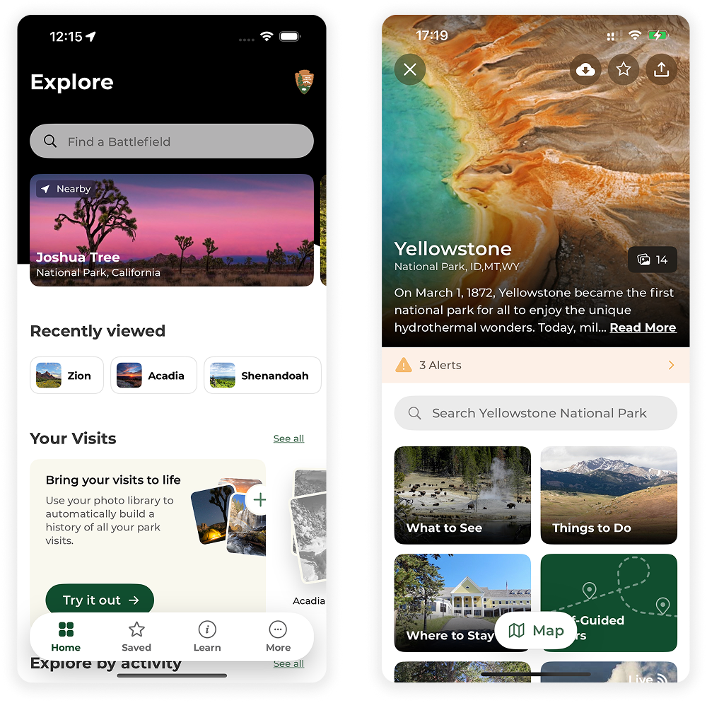 National Parks App case study preview