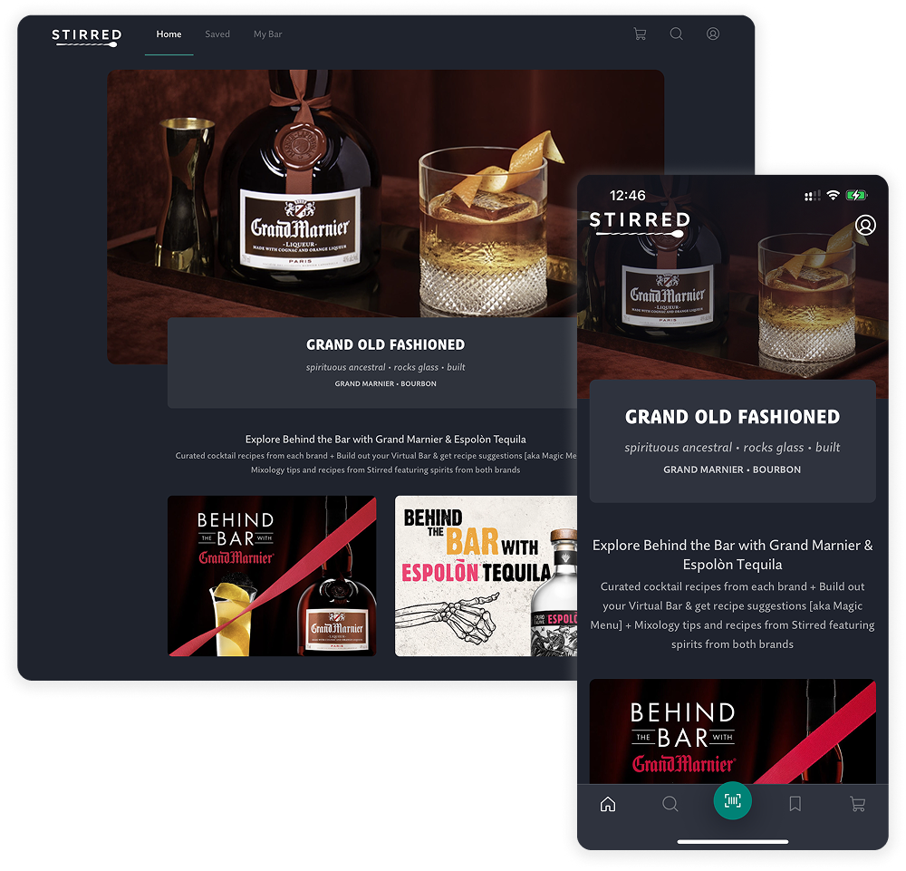 Stirred – Web & Mobile App case study preview