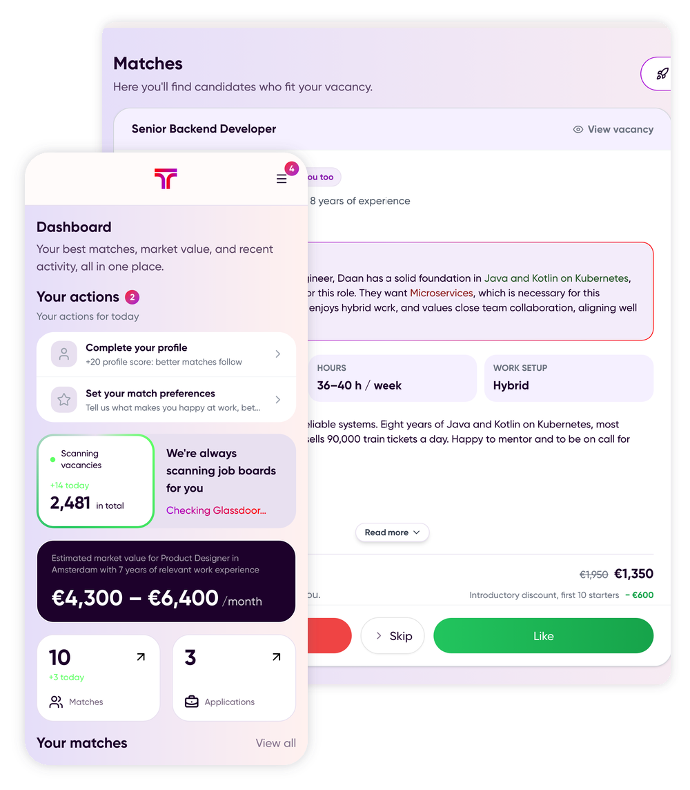Tota Match – AI Job Matching Platform case study preview